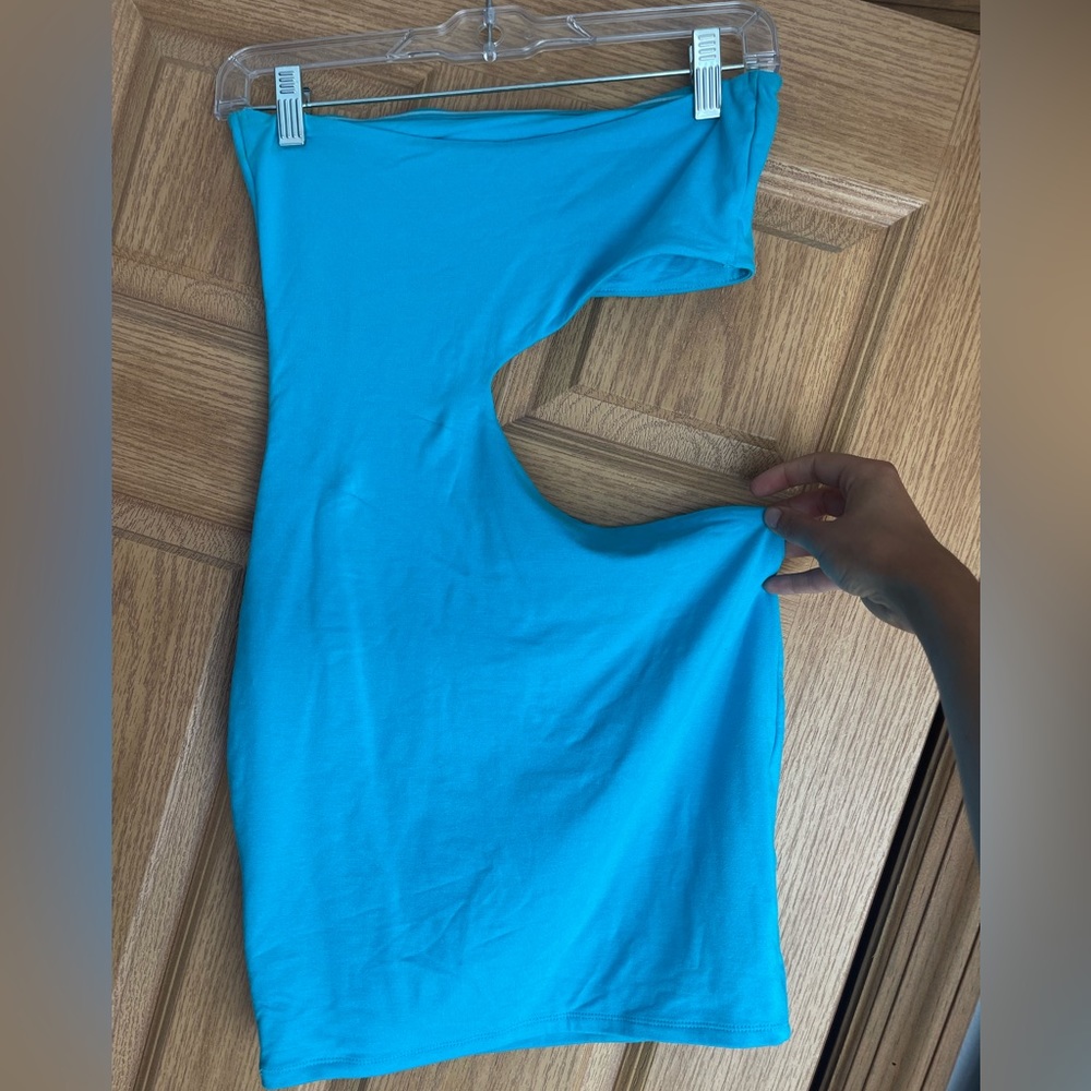 oh polly blue mini dress size 6